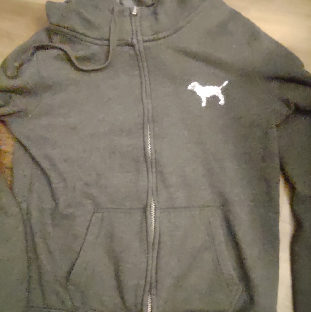 Pink zip up hoodie